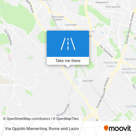Via Oppido Mamertina map