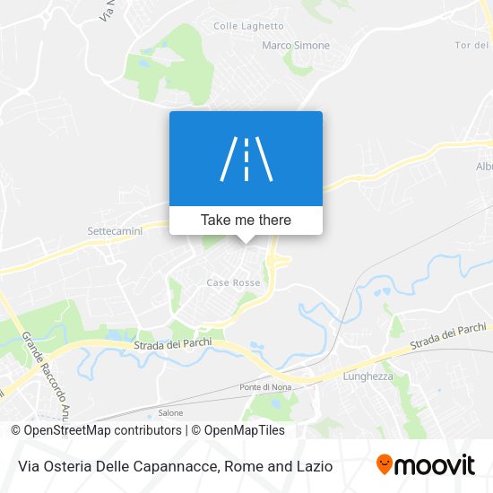 Via Osteria Delle Capannacce map