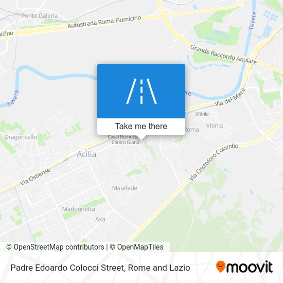 Padre Edoardo Colocci Street map