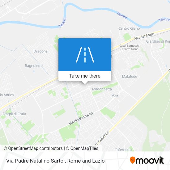 Via Padre Natalino Sartor map