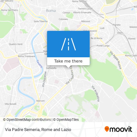 How to get to Via Padre Semeria in Roma by Bus Metro or Train