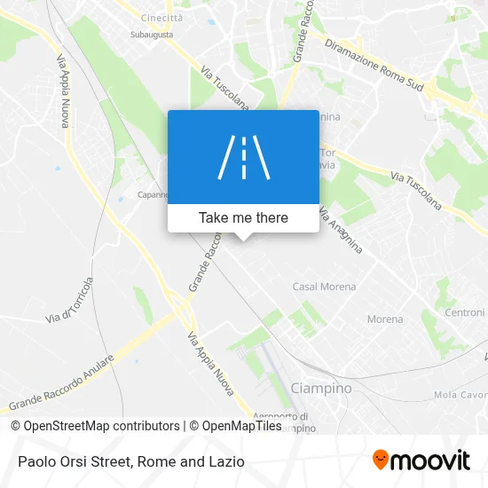 Paolo Orsi Street map