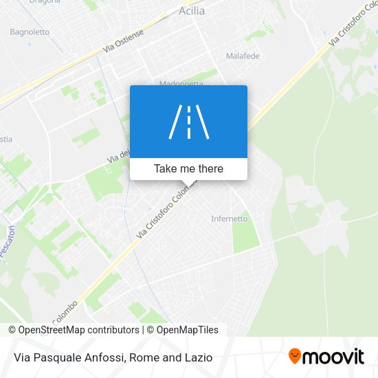 Via Pasquale Anfossi map