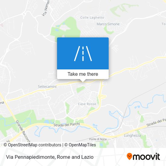 Via Pennapiedimonte map