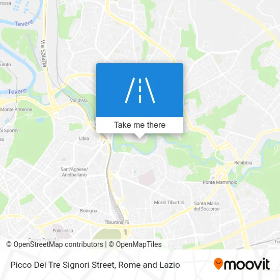 Picco Dei Tre Signori Street map