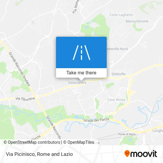 Picinisco Street map