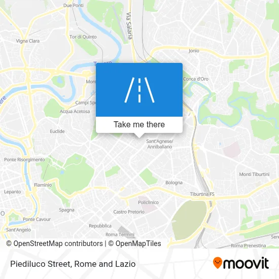 Piediluco Street map