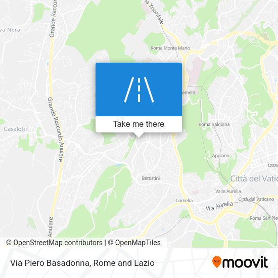 Via Piero Basadonna map