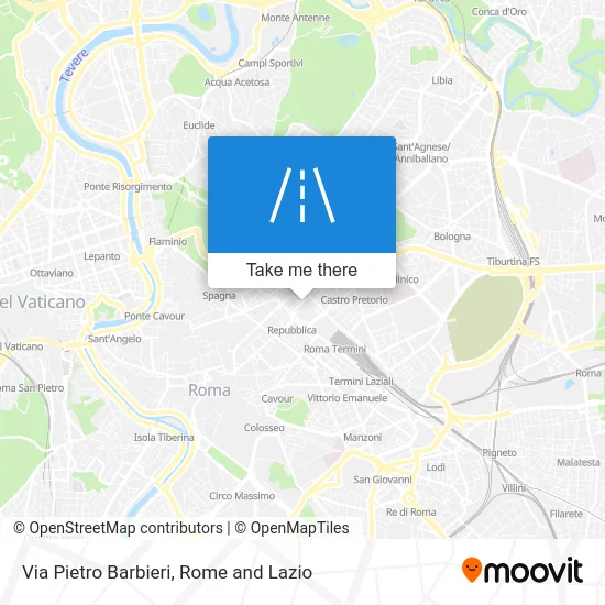 Pietro Barbieri Street map