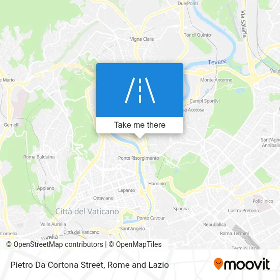 Pietro Da Cortona Street map