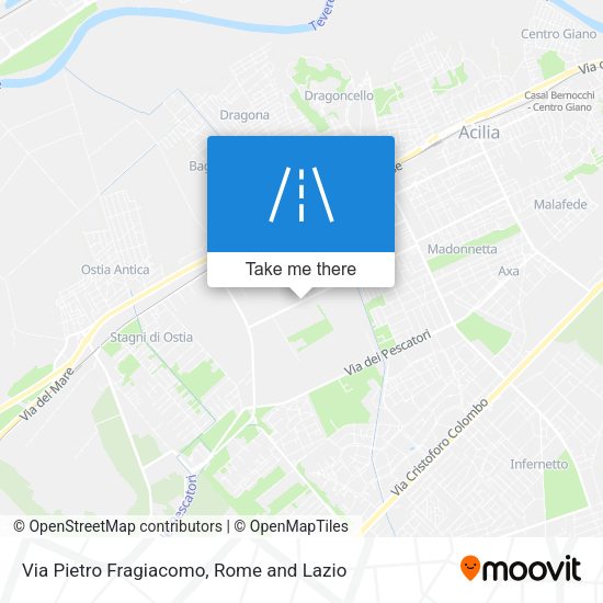Via Pietro Fragiacomo map