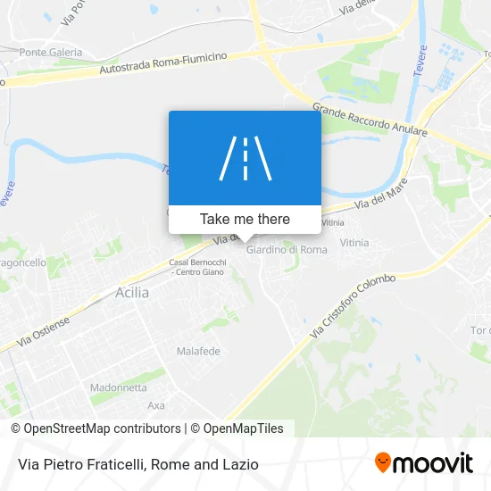 Pietro Fraticelli Street map