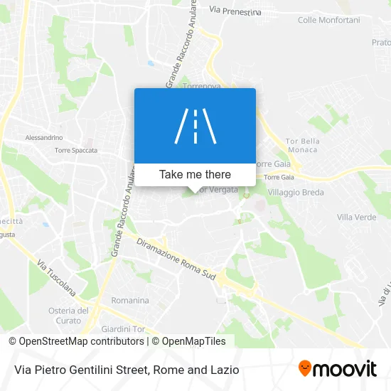 Via Pietro Gentilini Street map