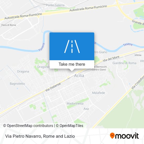 Via Pietro Navarro map