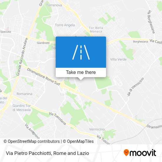 Via Pietro Pacchiotti map
