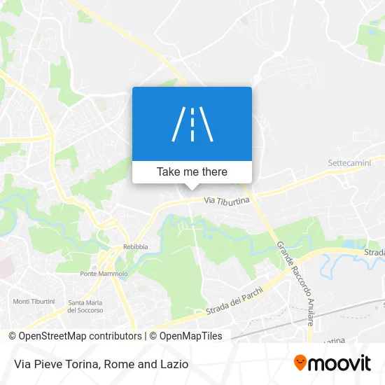 Pieve Torina Street map