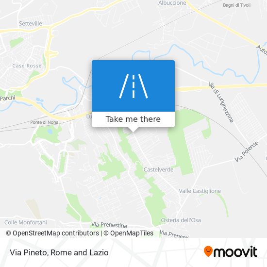 Via Pineto map