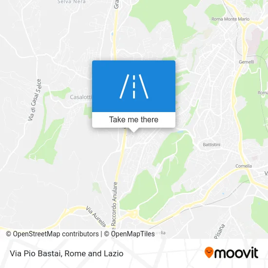 Pio Bastai Street map