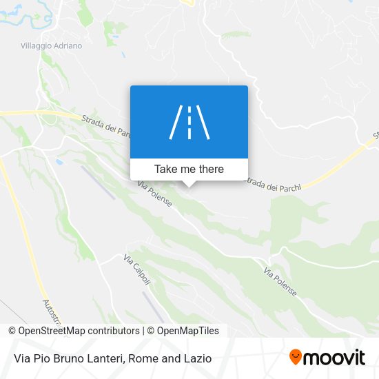 Via Pio Bruno Lanteri map