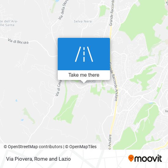 Via Piovera map