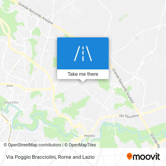 Via Poggio Bracciolini map