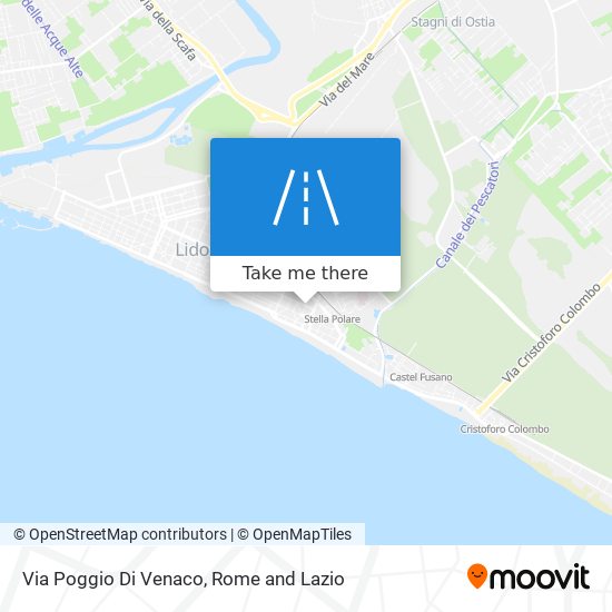 Via Poggio Di Venaco map
