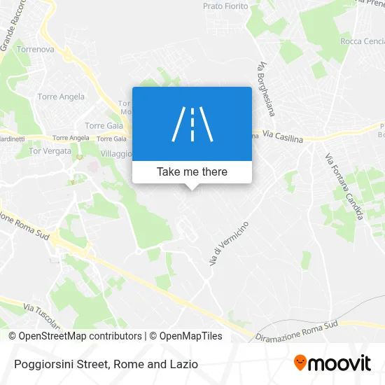 Poggiorsini Street map