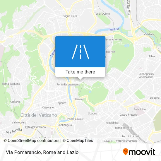 Pomarancio Street map