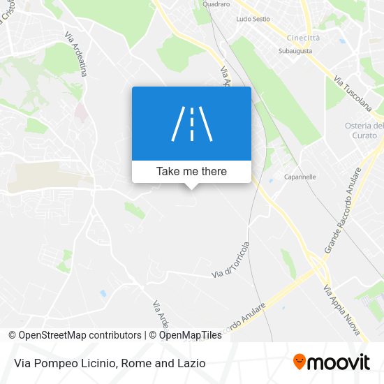 Via Pompeo Licinio map