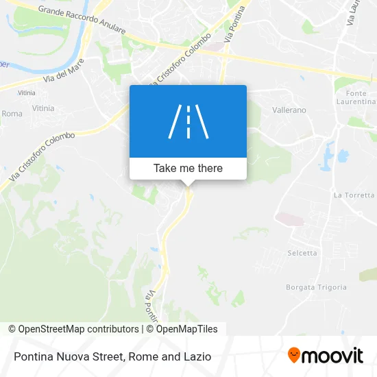 Pontina Nuova Street map