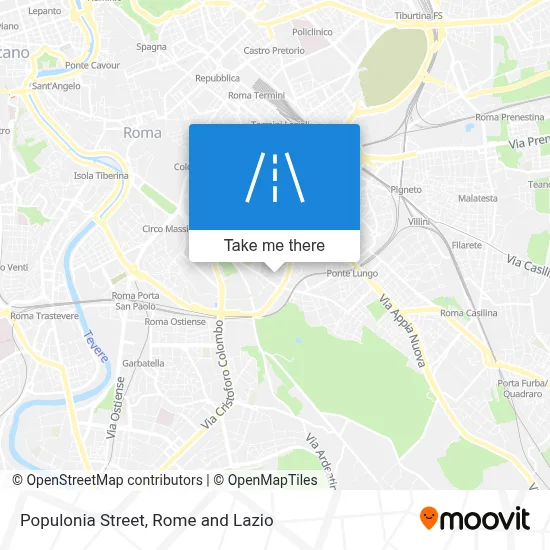 Populonia Street map
