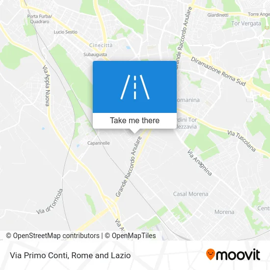 Primo Conti Street map