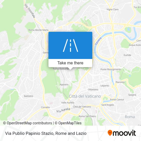 Via Publio Papinio Stazio map