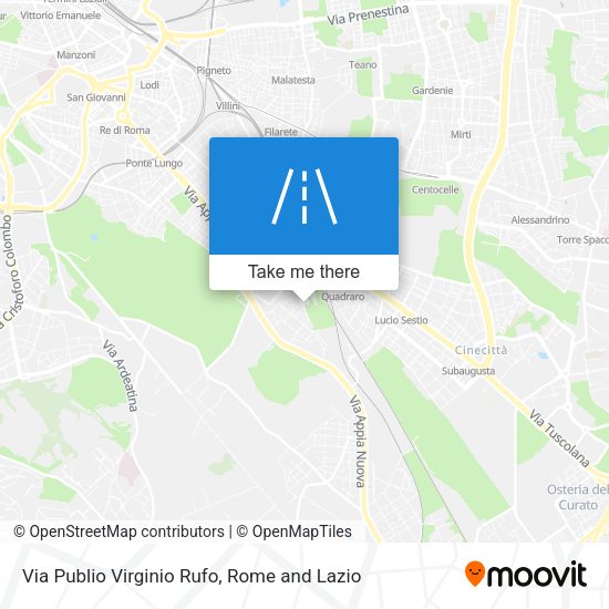 Via Publio Virginio Rufo map