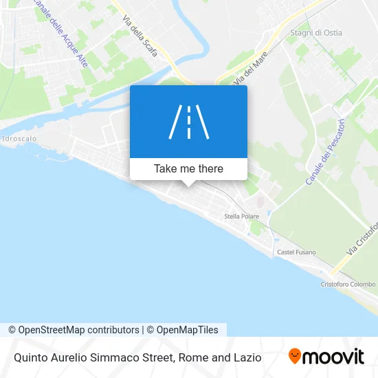 Quinto Aurelio Simmaco Street map