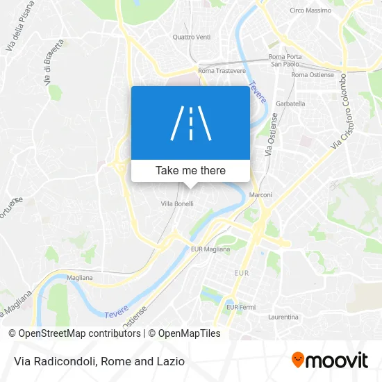 Radicondoli Street map