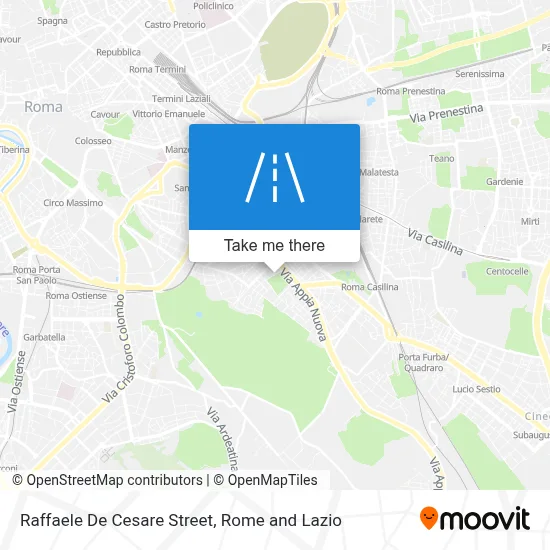 Raffaele De Cesare Street map