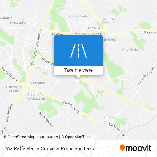 Via Raffaella La Crociera map