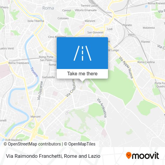 Via Raimondo Franchetti map