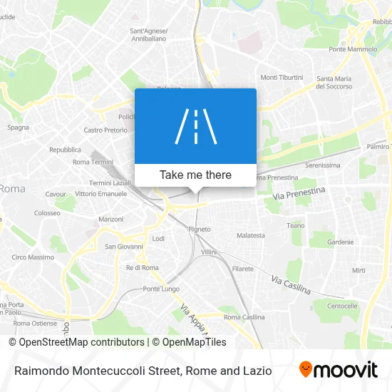 Raimondo Montecuccoli Street map