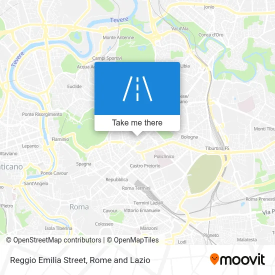 Reggio Emilia Street map