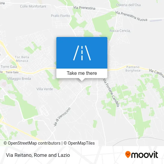 Via Reitano map