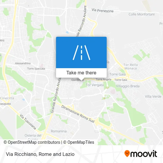 Ricchiano Street map