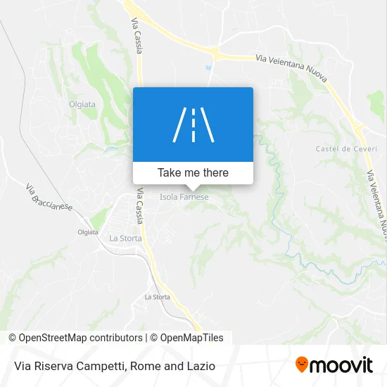 Riserva Campetti Street map