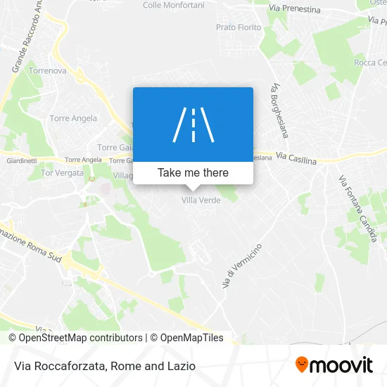 Roccaforzata Street map