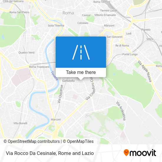 Rocco Da Cesinale Street map