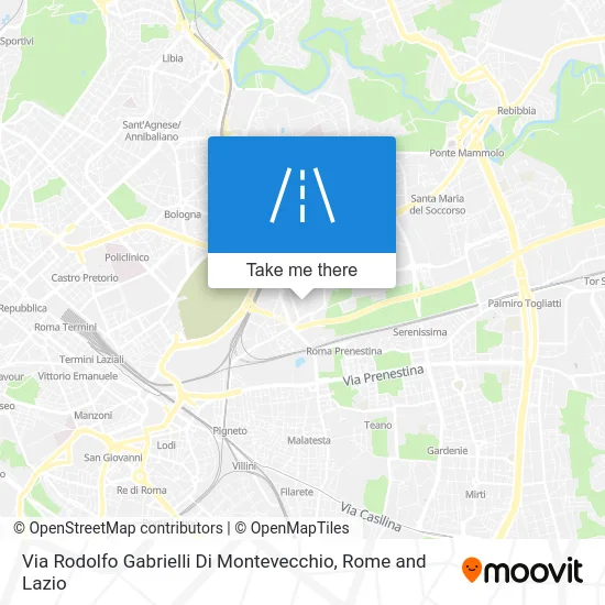 Rodolfo Gabrielli Di Montevecchio Street map