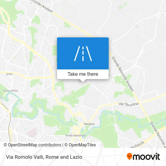 Romolo Valli Street map