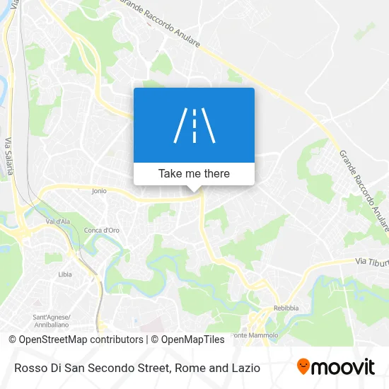 Rosso Di San Secondo Street map