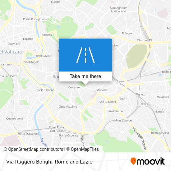 Via Ruggero Bonghi map